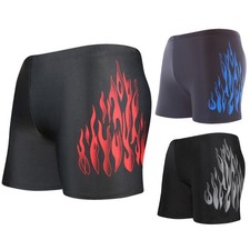 Men s Swimwear Stretch Swimsuits Mens Swim Boxer Trunks Printing Men Surf Shorts