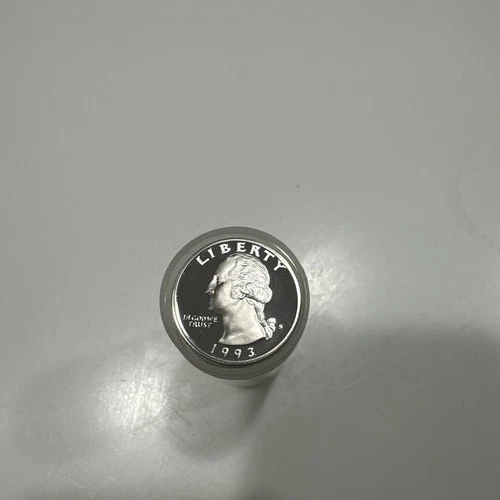 1993-S Washington Silver Quarter DCAM Gem Proof Roll Of 40 Coins  #2