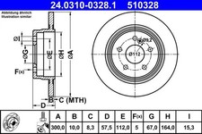 Disque de frein Mercedes 410