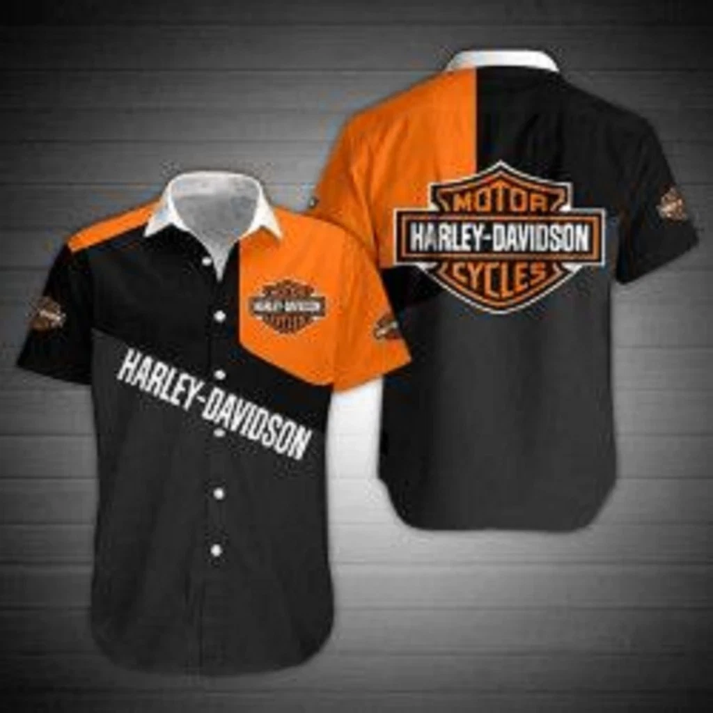 Personalized Harley Motor Racing Davidsonn Casual Button Down Shirt Unisex Adult