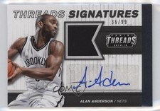 2014-15 Panini Threads Threads Signatures 36/99 Alan Anderson #40 Auto oi5