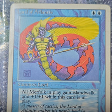 Wizards of the Coast Lord of Atlantis Revised UU Blue Rare Creature Regular
