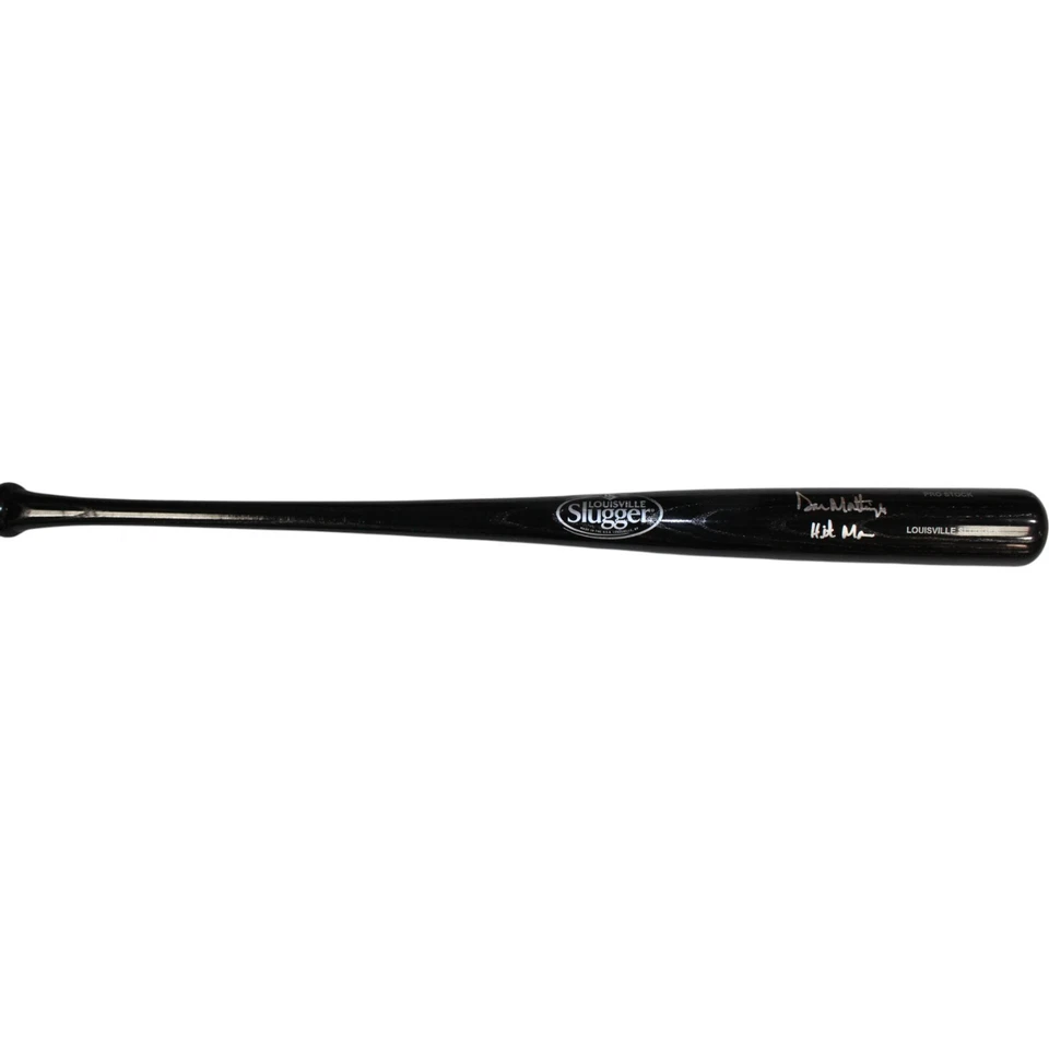 Don Mattingly Autographed New York Yankees LS Bat Hit Man Insc Beckett 59160 - Image 3 of 4
