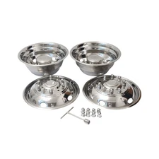 19.5 Inch 10 Lugs 5 Hand Holes Polished Stainless Steel Wheel Simulator Full ...