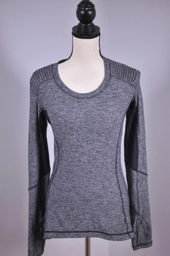 Lululemon Star Runner Long Sleeve Black Heather Women's 6