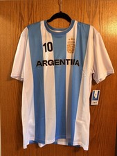 Argentina Lionel Messi #10 soccer jersey AFA Offically Liscensed Size XL NWT