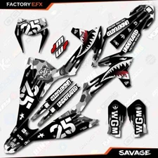Gray Savage Racing Graphics Kit fits KTM 20-23 EXC EXCF XCW 200 250 300 450