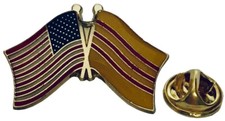 Pack of 6 USA 50 Star & South Vietnam Combo Friendship Hat Cap lapel Pin