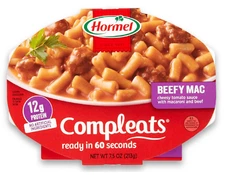 (7 Pack) Hormel COMPLEATS Beefy Mac & Cheese Meals, High Protein, 7.5 Ounce