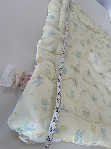 VINTAGE Kleinkind Cabrio Bettdecke Decke Krippe Hirsch Baby alter Lagerbestand - Bild 10 von 12