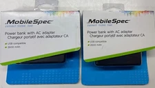 MOBILESPEC® (MBS02101) 2600mAh RECHARGEABLE POWER BANK W/AC CHARGER.2/$19.99