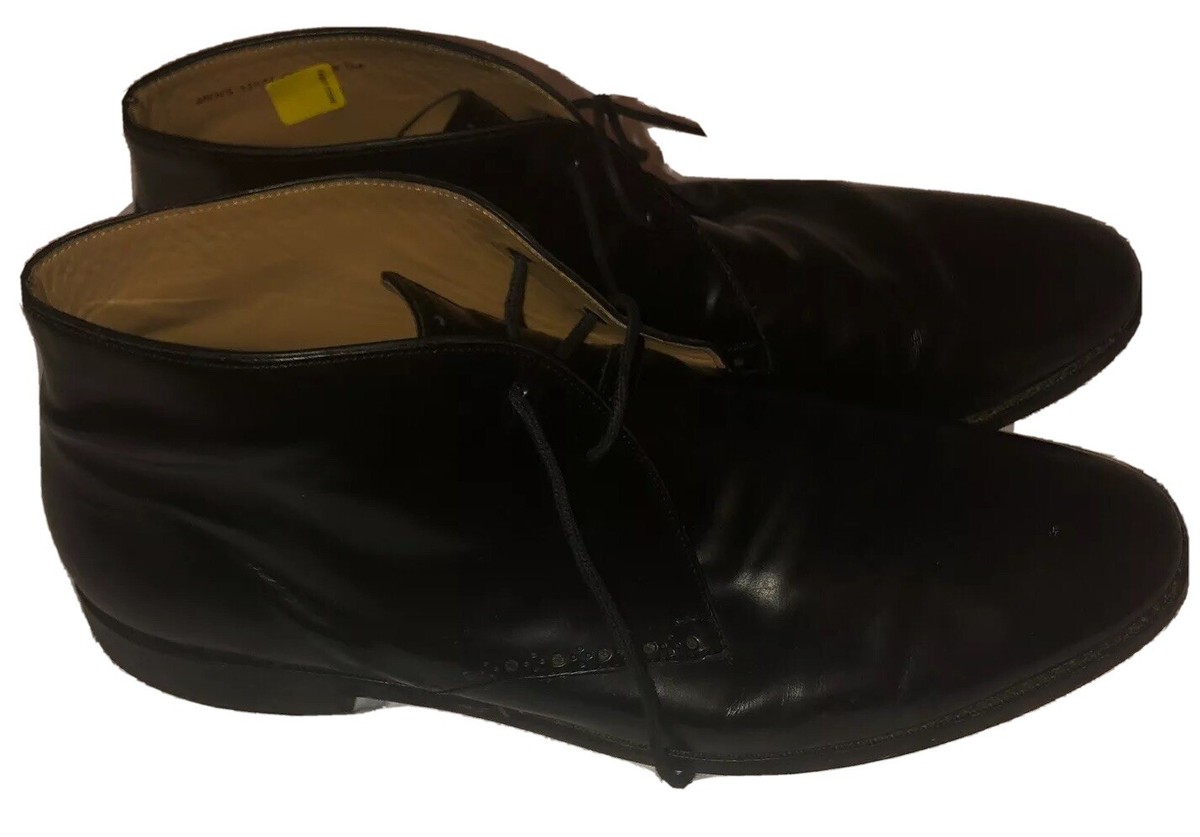 Cole Haan‎ Grand Chukka Boots Black Leather Lace up Brogue Ankle Size 11.5 Cole Haan Boots Men Size 11.5 Black Leather Brogue Ankle  main image 3