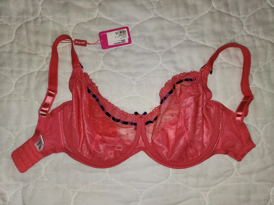 全新带标签 Curvy Kate UK 28K US 28O 波蒂亚 RIBBON BRA WATERMELON PLUM — 第 2/4 张图片