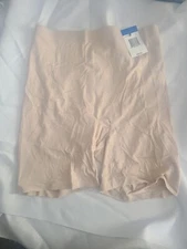 Maidenform Nude Thigh Slimmer Cool Comfort Tummy Control Built-In Panty XL New