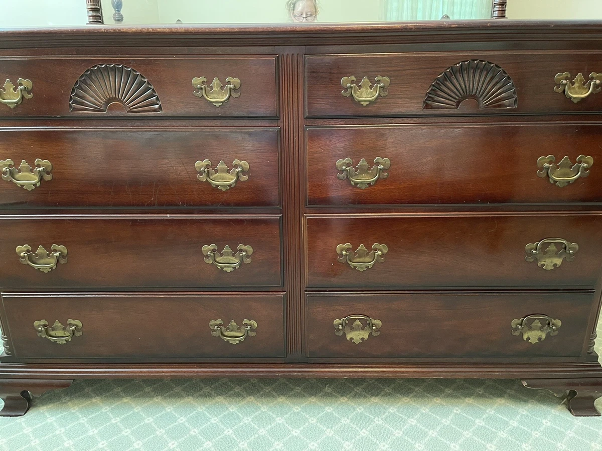 Vintage Kling Arlington 1950 s Mahogany Bedroom Set 2 Dressers Mirror