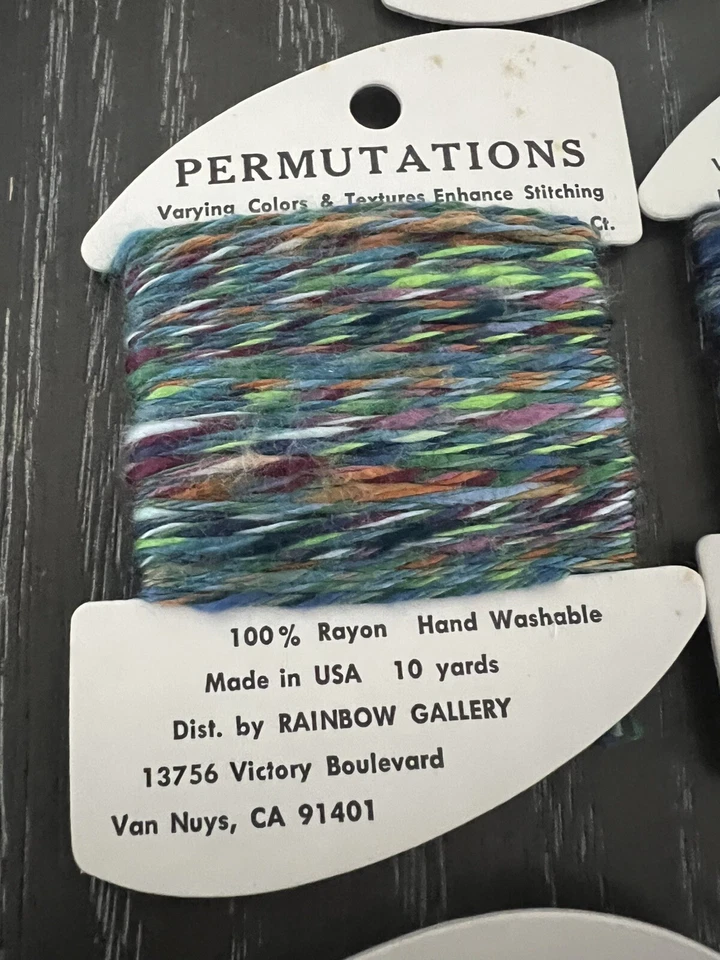 Rainbow Gallery Thread Permutations 100% Rayon - Lot of 10 All Different - Image 4 of 4