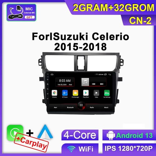 For Suzuki Celerio Alto 2015-2018 Car Radio Multimedia Video CarPlay GPS Screen - Picture 8 of 28