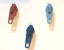 Zipper Pulls Metal YKK 3 different colors to choose  Pack of 5