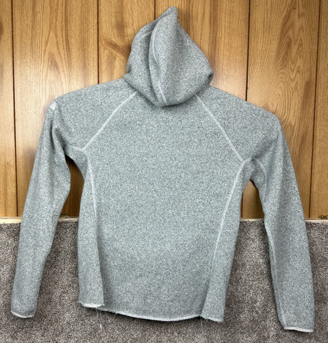 The North Face Pullover Damen Gr. Large Grau Kapuze Viertelknopf Langarm - Bild 12 von 13
