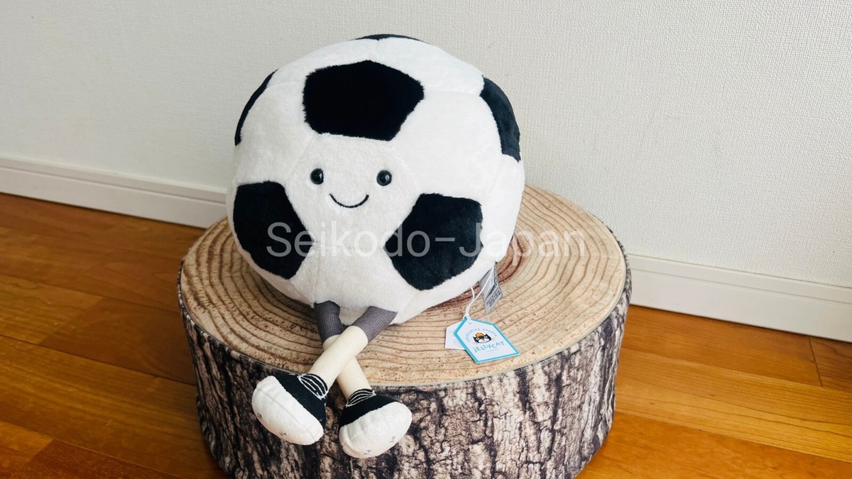 新品　ジェリーキャット　サッカー　サッカーボール　ボール　ぬいぐるみ　スポーツ JELLY CAT - 新作 新品 ジェリーキャット サッカー サッカー