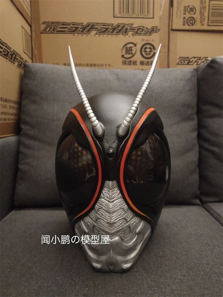 Customize Kamen Rider Black Sun Cosplay 1:1 Wearable LED Resin Helmet Halloween - Image 4 of 4