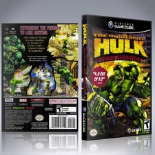 GameCube Replacement Case - NO GAME - Incredible Hulk - Ultimate Destruction