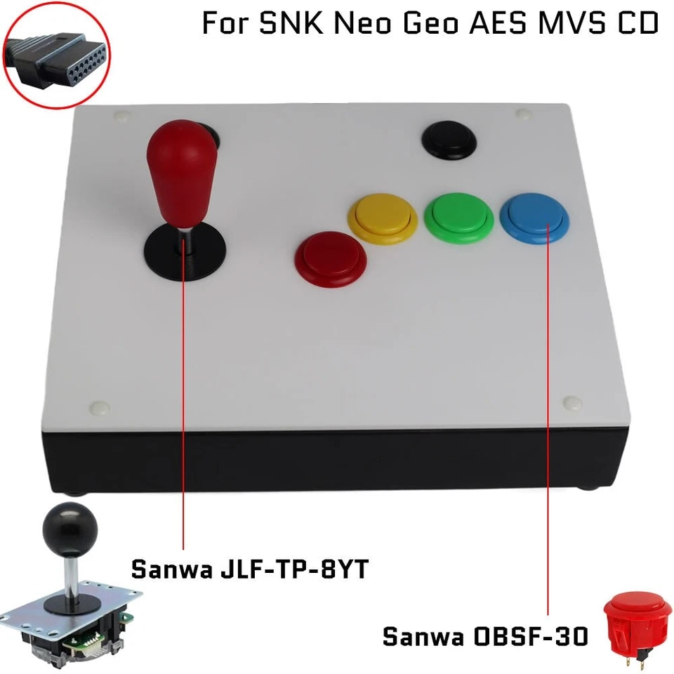 FightBox R2 Arcade Fight Stick Game Controller for SNK Neo Geo AES MVS CD - Image 2 of 4