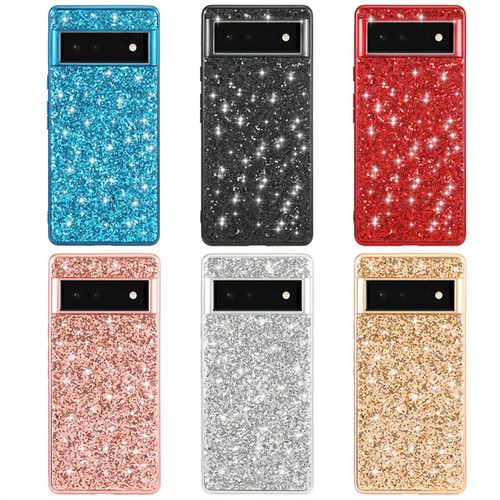 For Google Pixel 6/8 Pro 7A Giltter Paillette BlingBling Twinkle Case Slim Cover - Picture 9 of 16