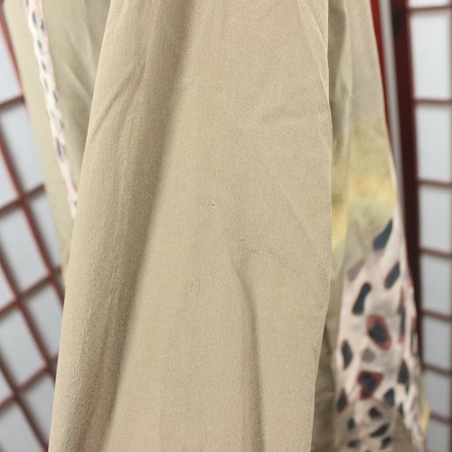 Vintage Carol Patterson Oversized Giraffe Bluse Größe Medium 100% Seide Braun - Bild 8 von 8
