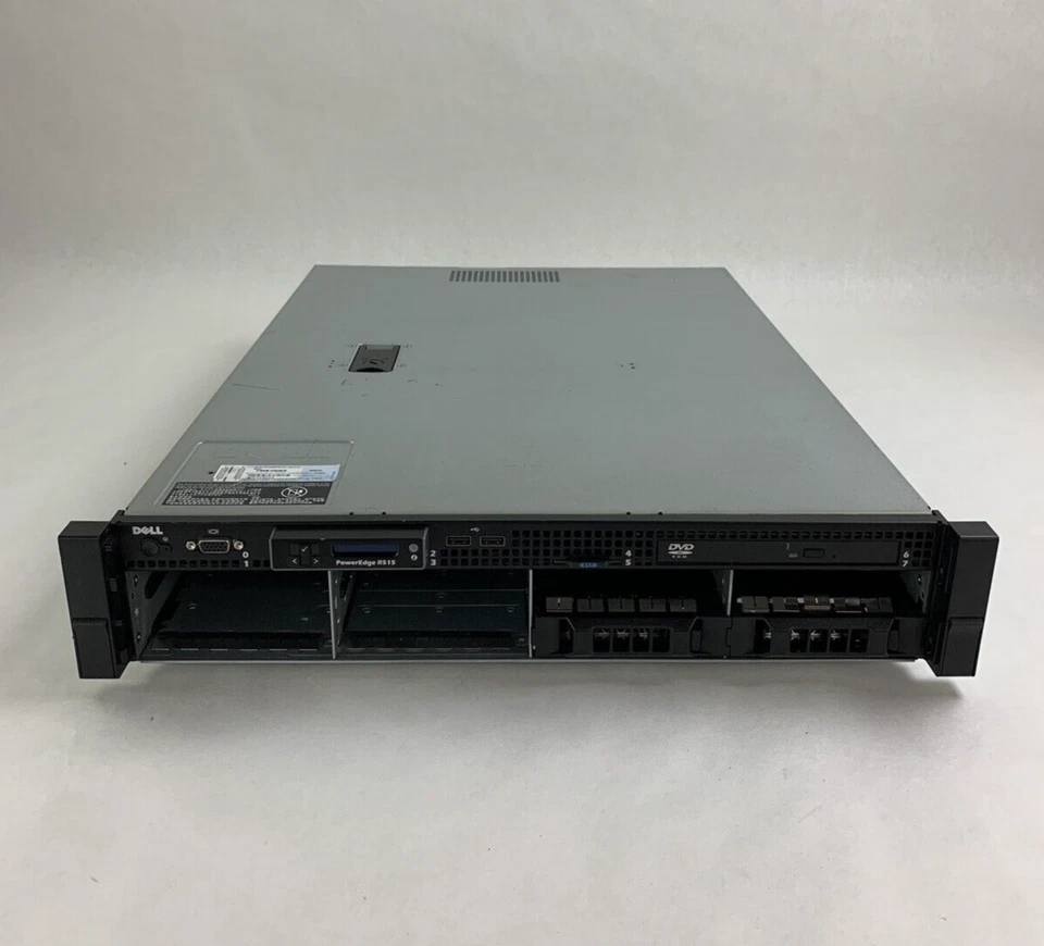 Dell PowerEdge R515 Server 1x AMD Opteron 4122 2.2 GHz 32 GB RAM No HDD No OS - Image 2 of 4