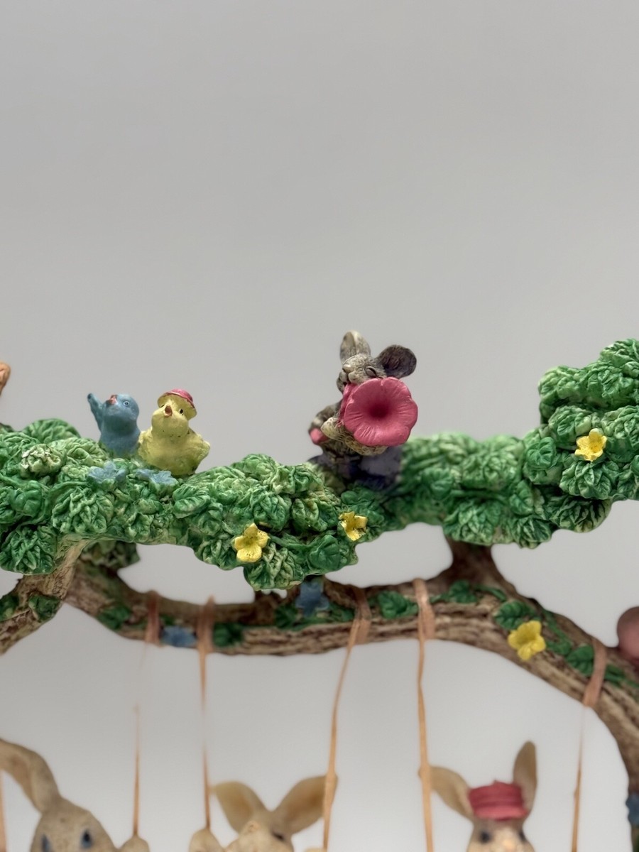 Vintage Studio 33 Jaimy Swingin Friends Resin Bunny Rabbits On