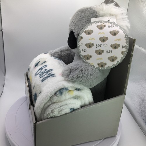 Manhattan Kinder süße Stofftier Koala Plüsch & Fleece Babydecke 2-teiliges Set NEU - Bild 3 von 7