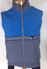 Serac Ski Vest Blue & Gray Zip Front Snowboard Insulated Men's Size 40 USA Made