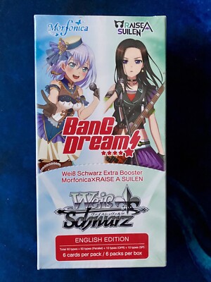Weiss Schwarz MORFONICA X RAISE A SUILEN Bang Dream Extra Booster Box English