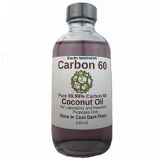 Carbon 60 Coconut Oil (1 Bottle) 100ml High Purity Fullerene C60