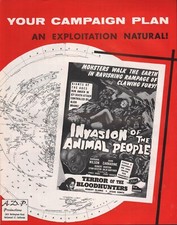 Invasion of the Animal People (1959) Pressbook