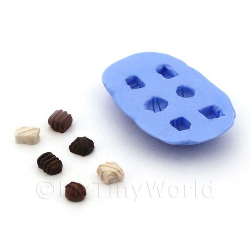 Dolls House 6 Piece Truffle and Toffee Assortment Chocolate Silicone Mould - Picture 1 of 1