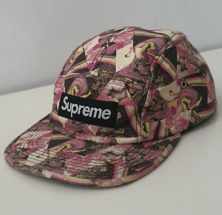 FW13 Supreme X Liberty Arte Telas Thorgerson Camp Cap Raro Vintage Sombrero Caja
