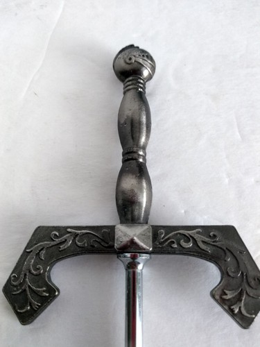 Primitive mittelalterliche Ritter Griff entworfen Cocktail Barkeeper Löffel 8,5" hoch - Bild 2 von 5