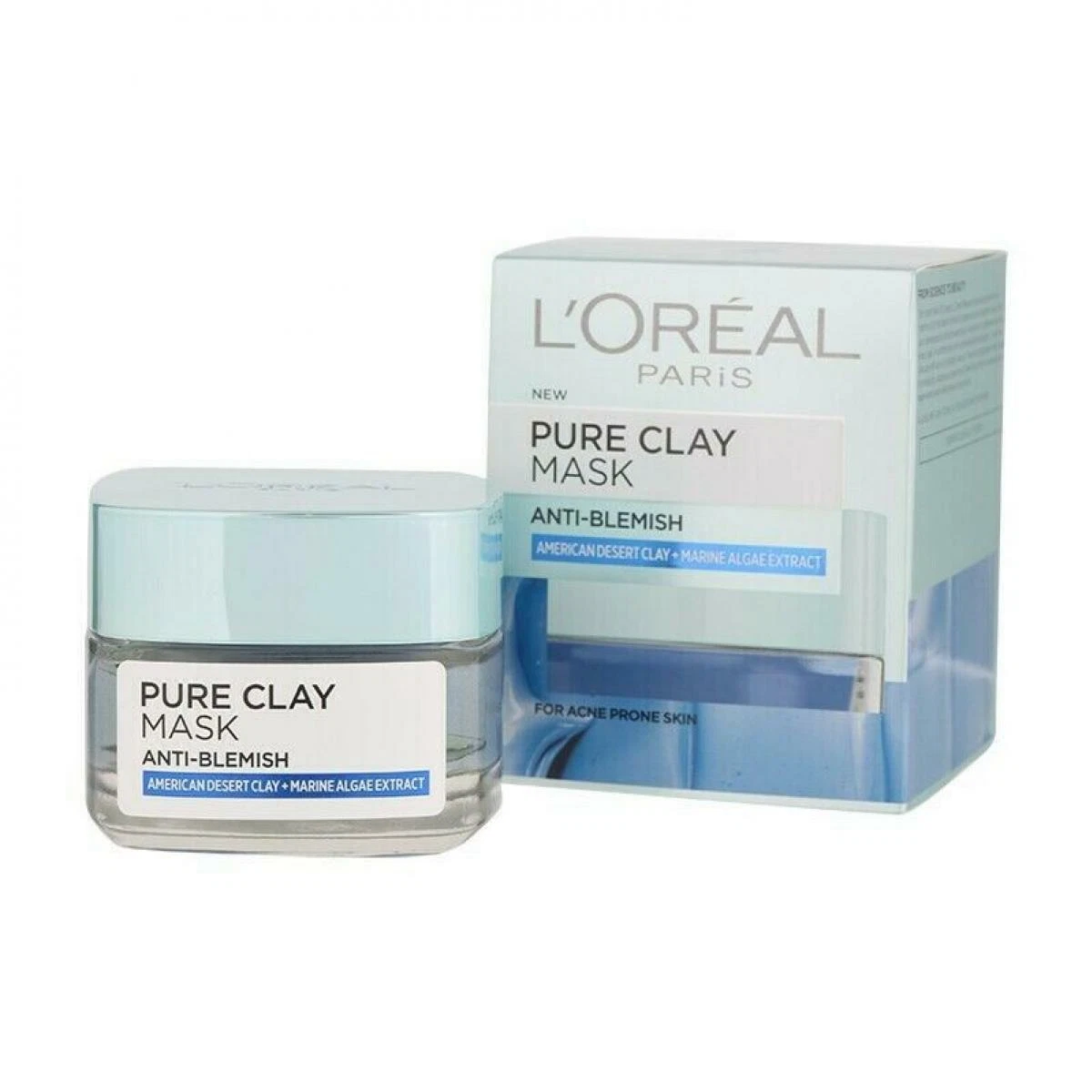 50g L&#039;Oreal Paris Pure Clay Anti-Blemish Marine algae extract |