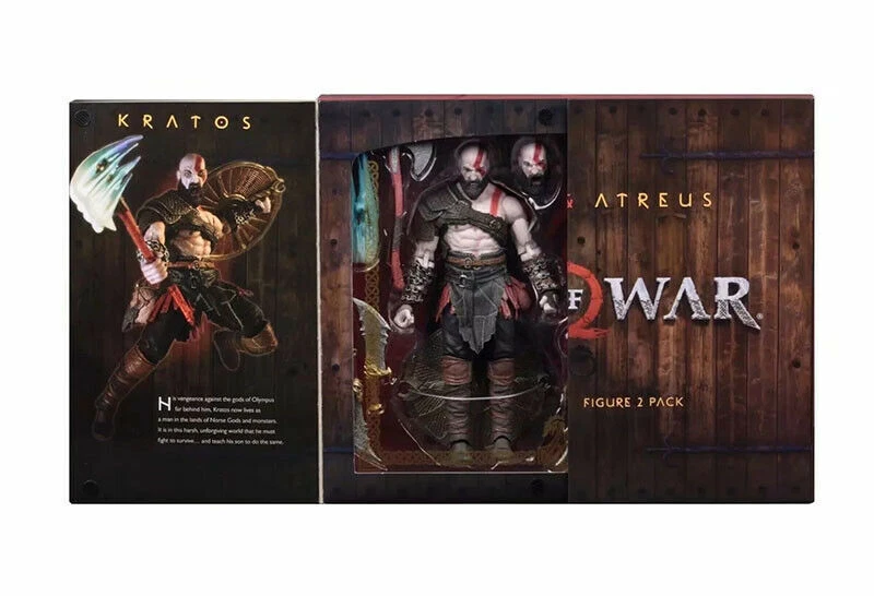 2024 New God of War Kratos & Atreus Ultimate Action Figure 2 Pack Box Set - Image 4 of 4