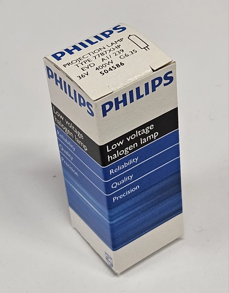 Philips 7787XHP lampadina alogena speciale 36V 400W G6.35 nuova - Immagine 3 di 3