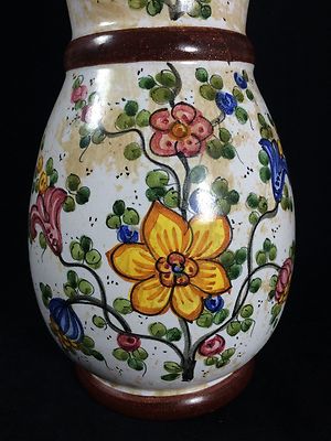 VINTAGE DERUTA ANTICA POTTERY ITALIAN PORCELAIN VASE HANDMADE