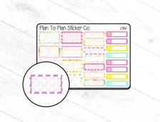2184~~Easter Mixed Boxes Planner Stickers.