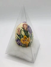 Ritz Carlton Pentagon City Hand Painted Hollow Easter Egg Floral Crocus