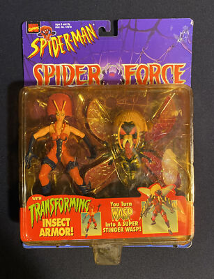 WASP Figure Spider-Man The Animated Series Spider Force Marvel Comics Toy Biz