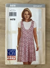 See & Sew 4478 Women’s Very Easy Petite Jumper Pattern Size 12-16 Uncut
