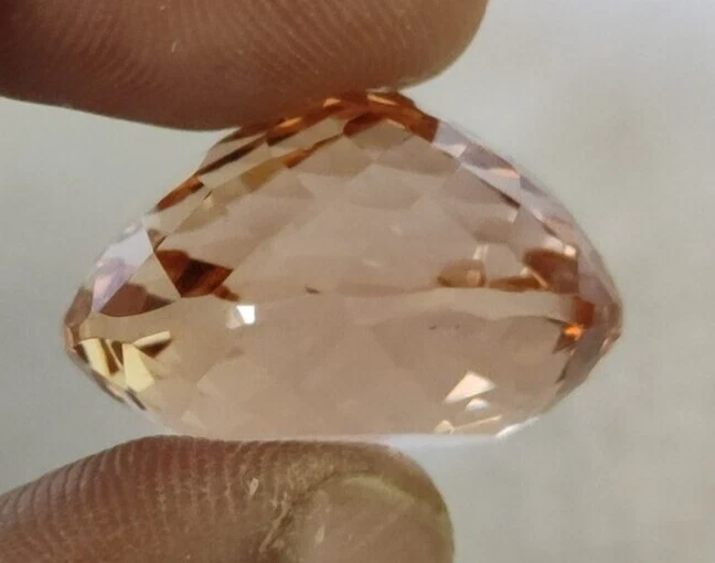 AAA+ 54.35 Ct. Large Imperial Topaz Round Cut Loose Gemstone Gifts for Birthday - Image 3 of 4