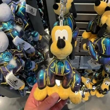 2025 Authentic Shanghai Disney Tron Lightcycle Power Run Pluto Plush Keychain