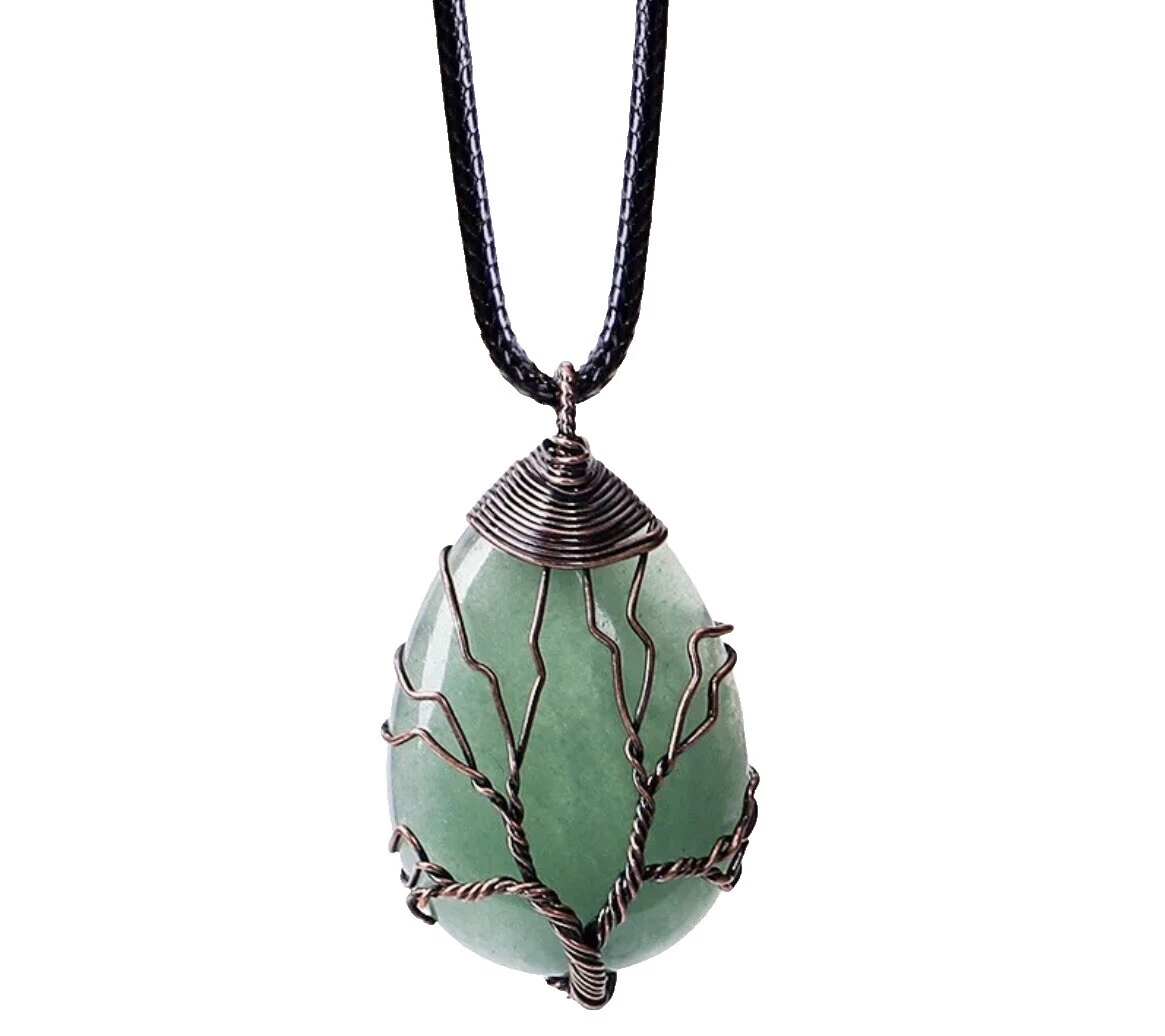 Copper Natural Aventurine Fashion Necklaces & Pendants